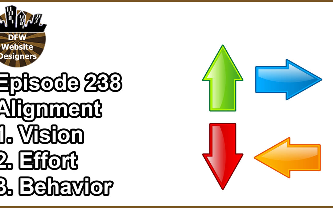 Episode 238 Alignment: Vision, Effort, Behavior
