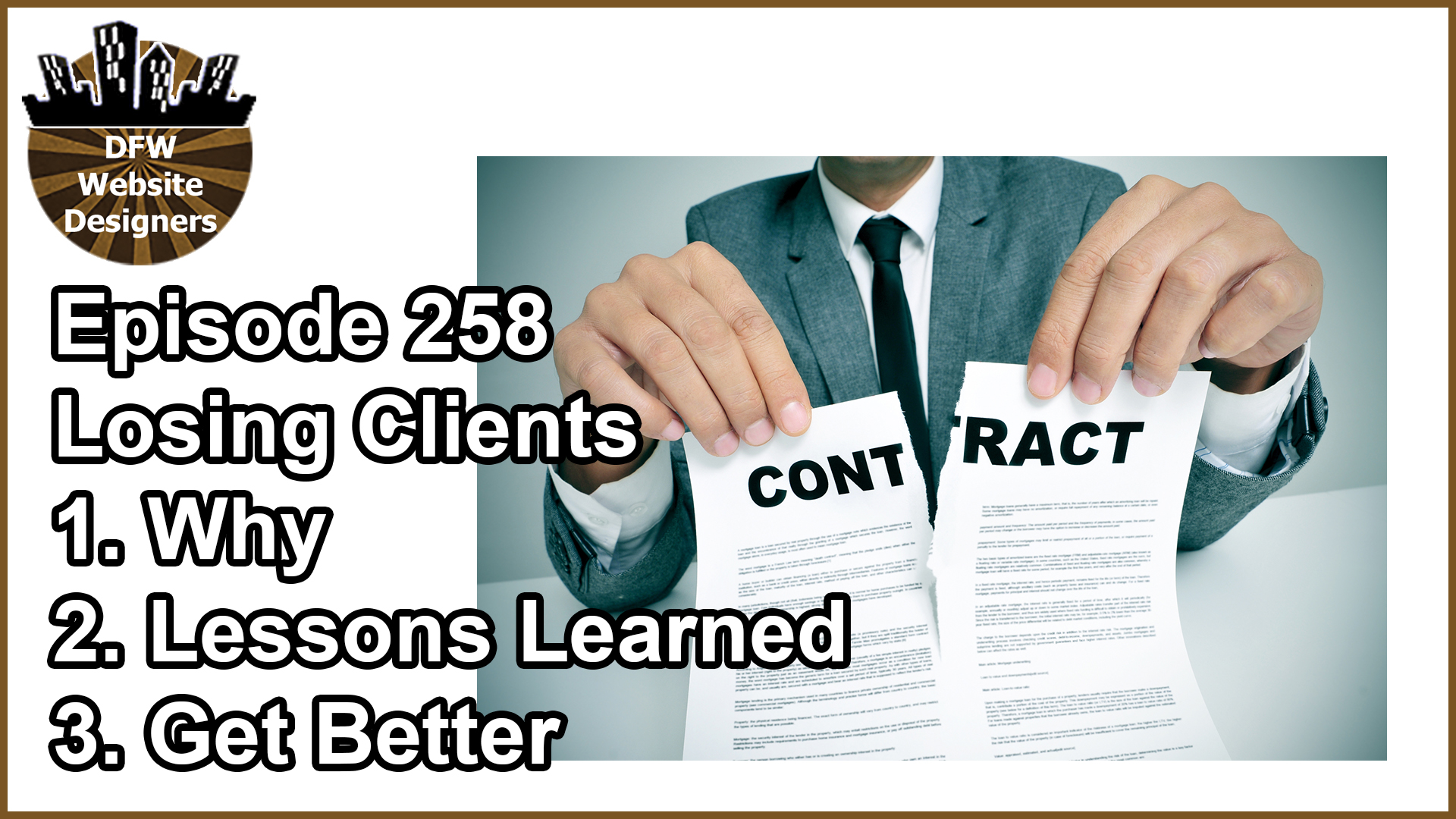 Episode 258 Losing: Why, Lessons Learned, Getting Better