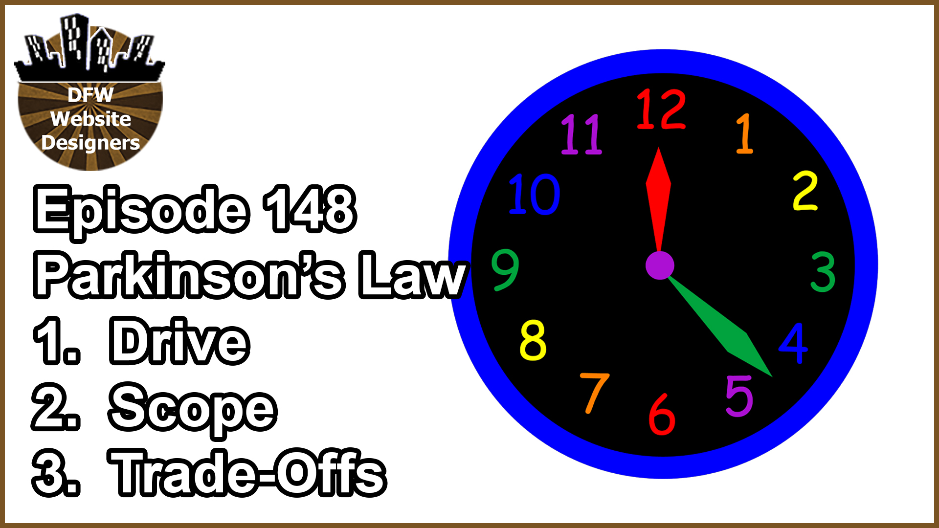 Episode 147 Overcoming Parkinson’s Law: Drive, Scope, Trade-Offs