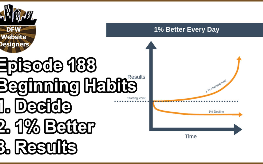 Episode 188 Starting Habits: Decide, 1% Better, Results Focused