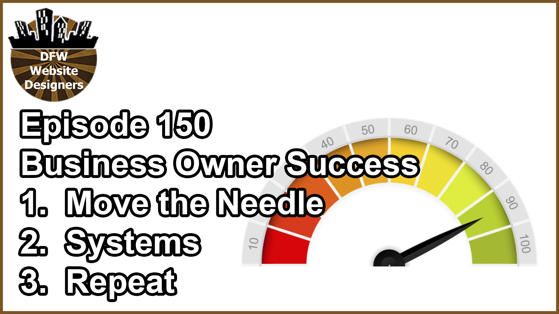 Episode 150 Business Owner Success: Move the Needle, Systems, Repeat