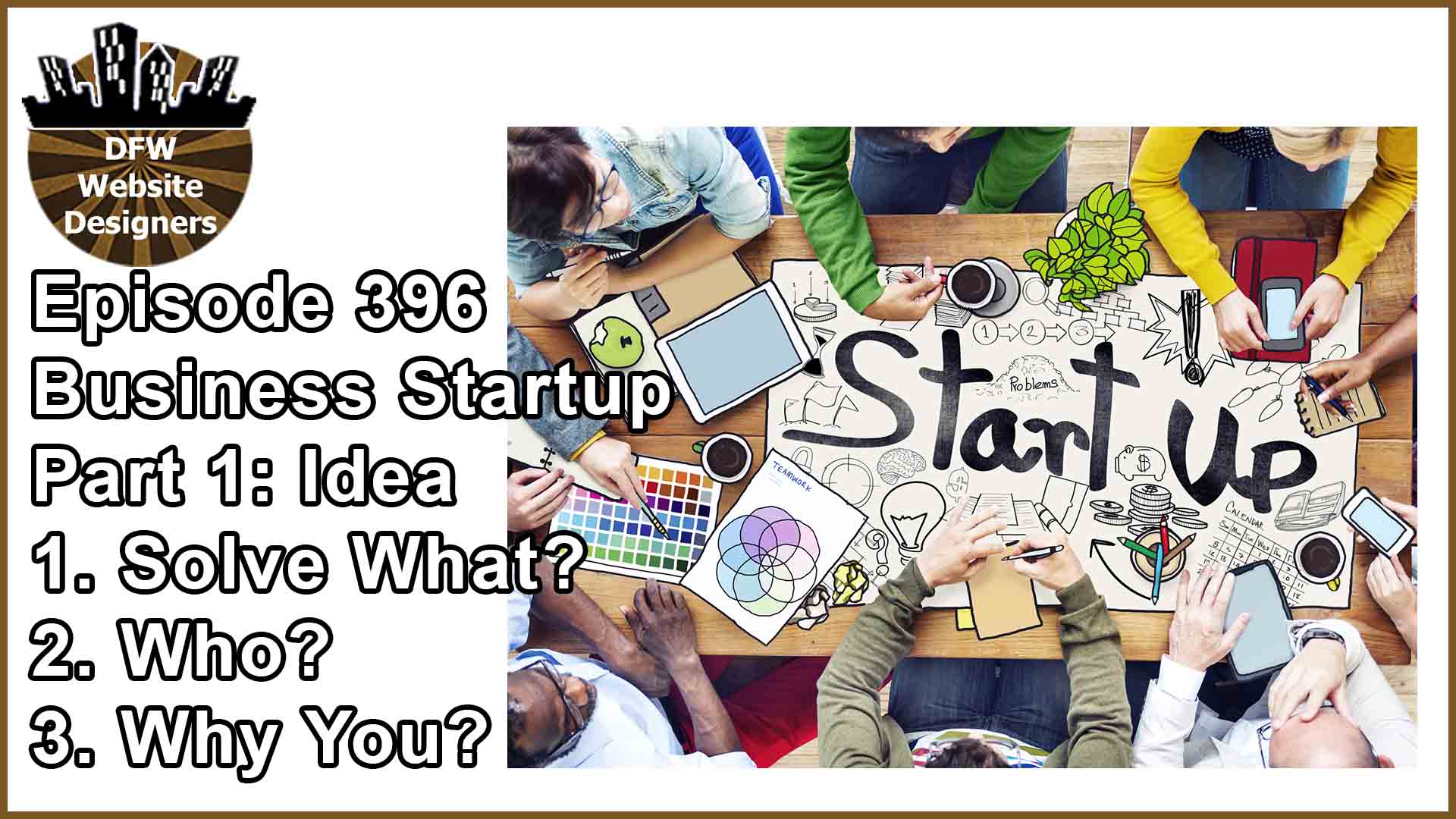 Episode 396 Startup Business Pt1 Idea: Solves What? Who? Why You?