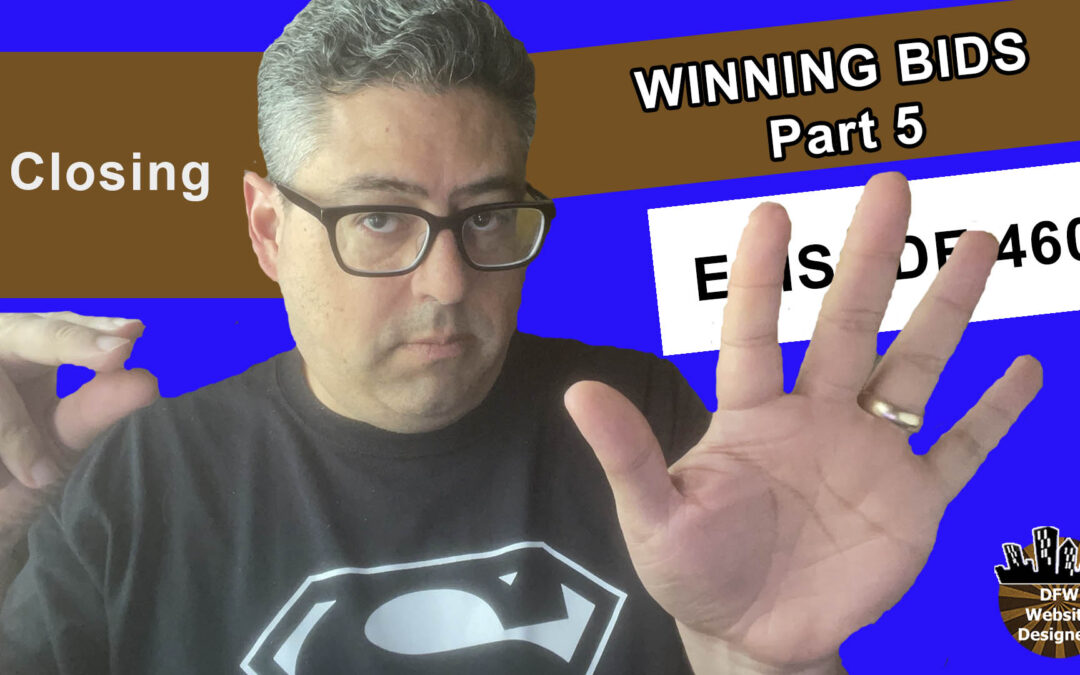 Episode 460 Winning Bids Part 5 Closing: 5 Nos, Do Followups, Tracking Your Sales